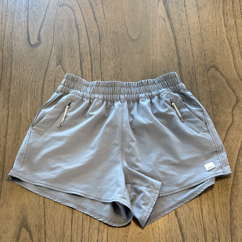 Vuori Women's Athletic Shorts in Gray